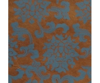 Nepaali paber MUSTRIGA 50x75cm - Tiibet, sinine-pruun